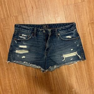 Abercrombie & Fitch Distressed Jean Short